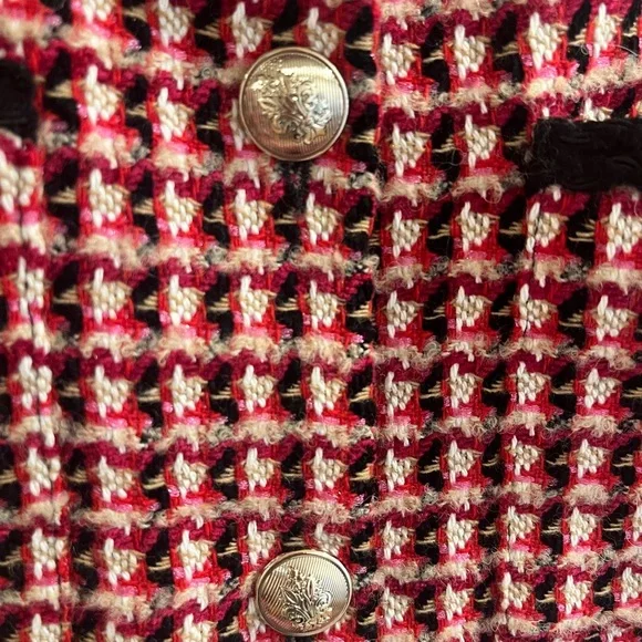 Maje Pink and Black Tweed Mini Dress - Picture 4 of 5